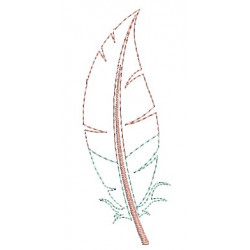 Stickdatei - Feder 2 Fransenappli